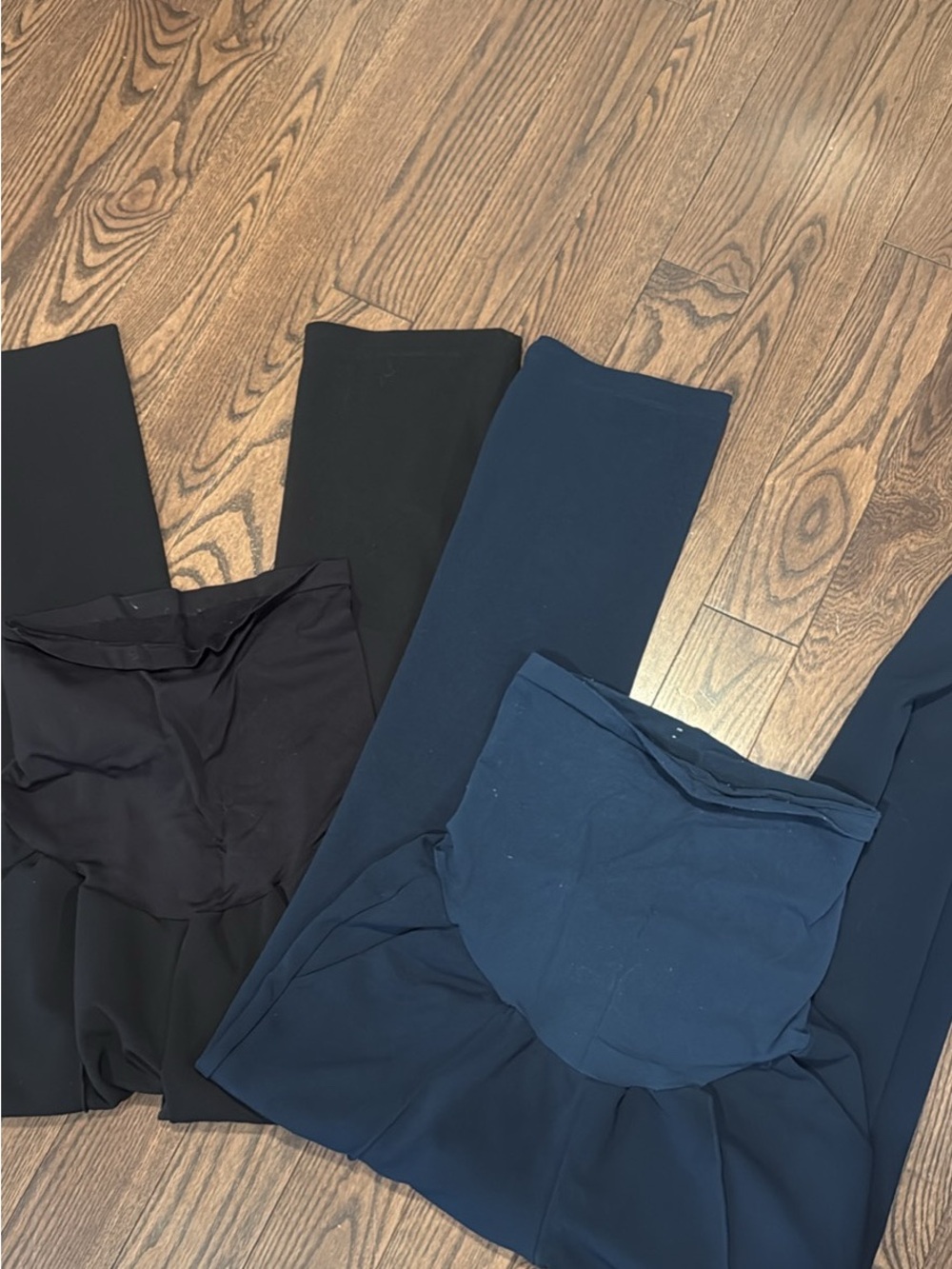Women's Ponte Knit Maternity Pants - Black & Navy